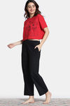 Zivame 2 Mile Fashion Knit Cotton Pyjama Set - Tap Shoe — thumbnail 3